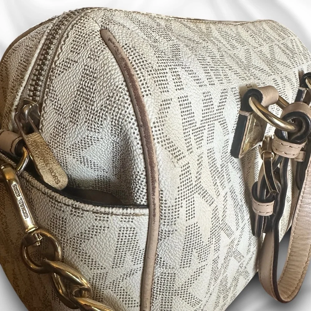 Michael Kors Signature Grayson Satchel Logo Bag